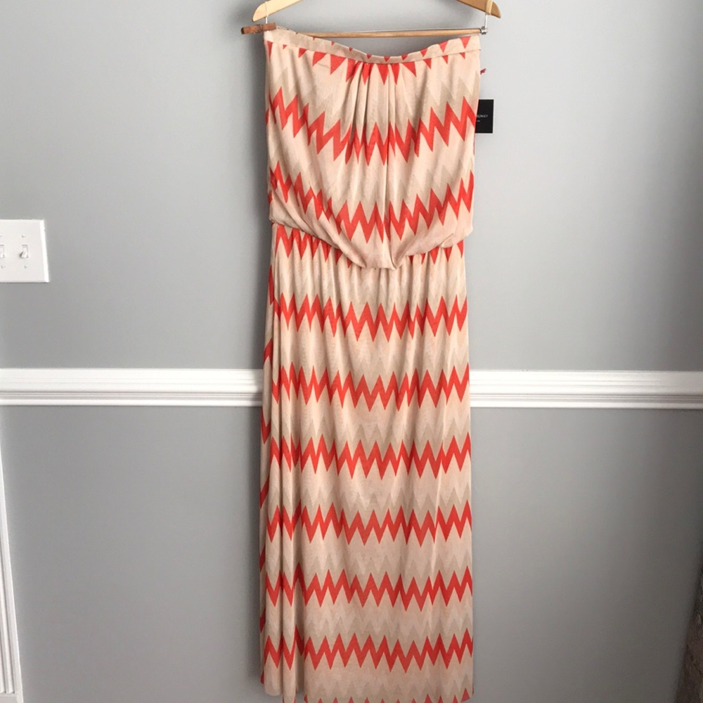 Cynthia Rowley Chevron Strapless Dress/Cover-up - Picture 2 of 7